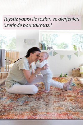 Outlet 75x150 Fusion Modern Dokuma Taban Dekoratif Renkli Halı AL-101 - 7