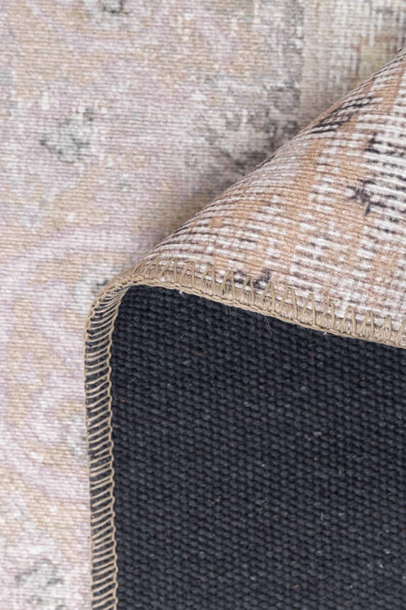 Outlet 75x150 Jazz Patchwork Desenli Dokuma Taban Dekoratif Bej Halı AL-420 - 5