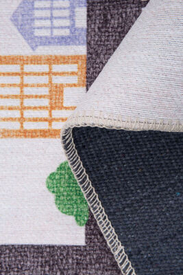 Outlet 75x150 Minor Dokuma Taban Dekoratif Beyaz Arabalı Çocuk Halısı AL-407 - 4