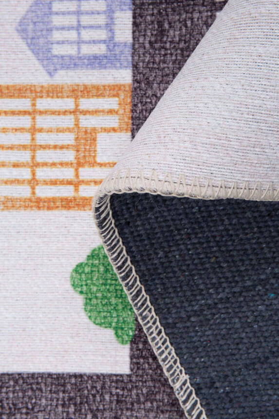 Outlet 75x150 Minor Dokuma Taban Dekoratif Beyaz Arabalı Çocuk Halısı AL-407 - 4