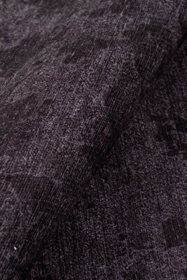 Outlet 75x300 Dorian Eskitme Desenli Dokuma Taban Dekoratif Siyah Halı AL-86 - 6