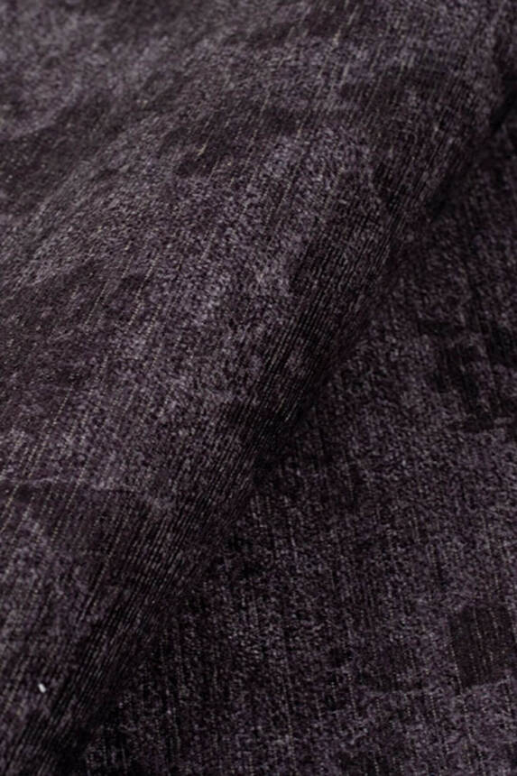 Outlet 75x300 Dorian Eskitme Desenli Dokuma Taban Dekoratif Siyah Halı AL-86 - 6