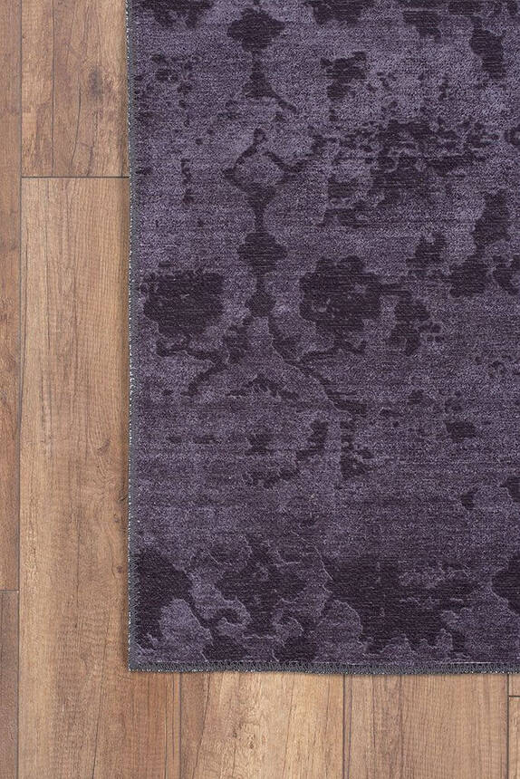 Outlet 75x300 Dorian Eskitme Desenli Dokuma Taban Dekoratif Siyah Halı AL-86 - 3
