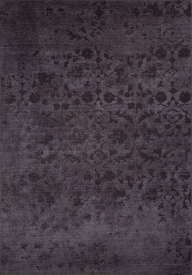 Outlet 75x300 Dorian Eskitme Desenli Dokuma Taban Dekoratif Siyah Halı AL-86 - 2