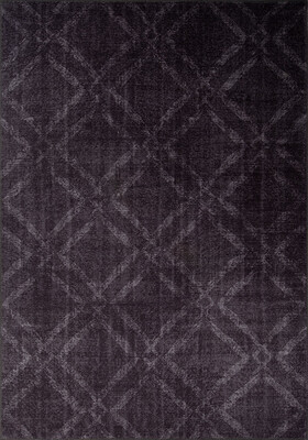 Outlet 75x300 Dorian Modern Desenli Dokuma Taban Dekoratif Siyah Halı AL-55 - 2