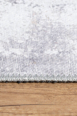 Outlet 75x300 - Funk Dokuma Taban Dekoratif Modern Gri Halı AL-233 - 7