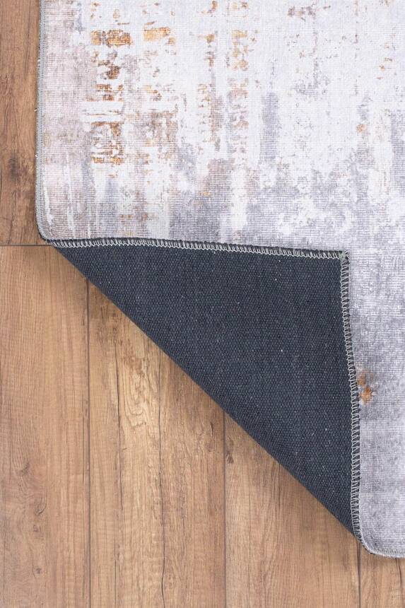 Outlet 75x300 - Funk Dokuma Taban Dekoratif Modern Gri Halı AL-233 - 5