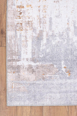 Outlet 75x300 - Funk Dokuma Taban Dekoratif Modern Gri Halı AL-233 - 3