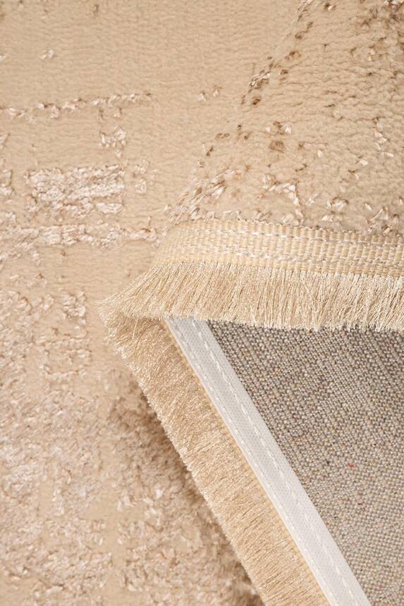 Outlet 80x300 Artloop Armoni Polyester Bej Halı 109 B - 3