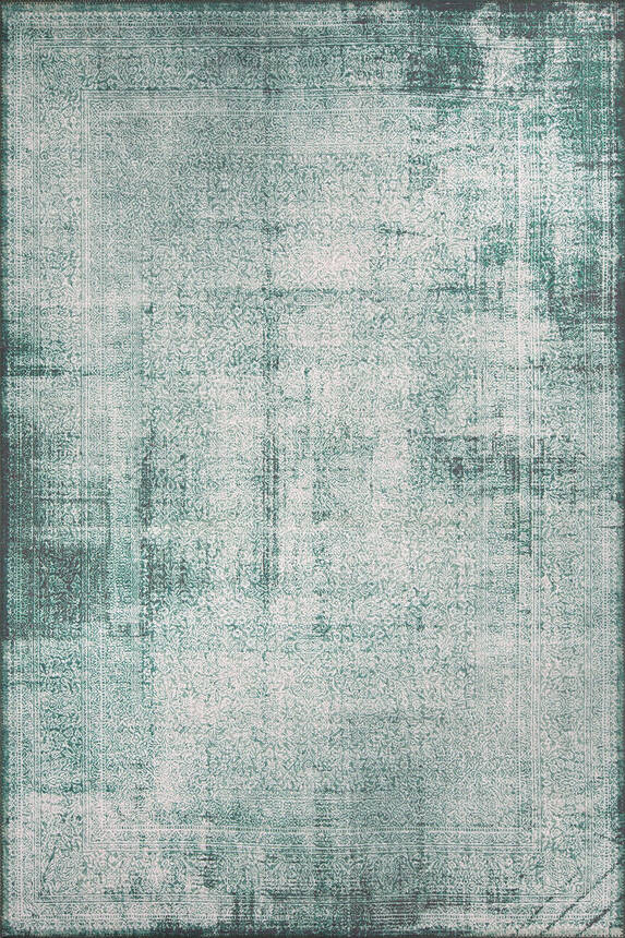 Outlet 115x160 Dorian Eskitme Desenli Dokuma Taban Dekoratif Yeşil Halı AL-223 - 3