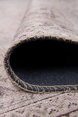 Outlet 250x350 Folk Vintage Desenli Dokuma Taban Dekoratif Bej Halı BA-34 - 8