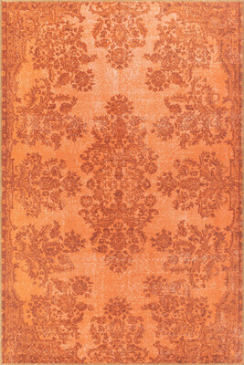 Outlet 115x160 Folk Vintage Desenli Dokuma Taban Dekoratif Turuncu Halı BA-12 - 5