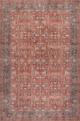 Relic Kiremit Vintage Etnik Desenli Dokuma Tabanlı Şönil Halı AL 564 - 2