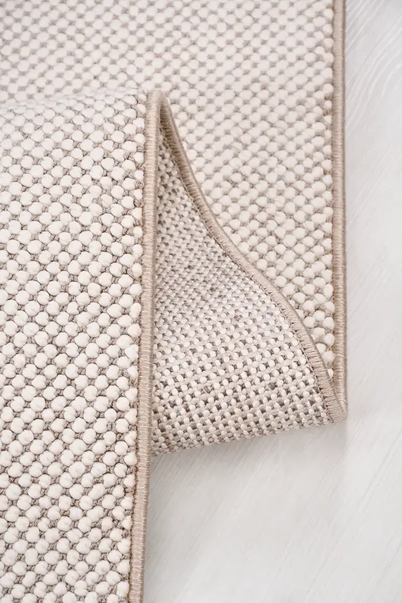 Ruvia Beyaz Vizon Robot Süpürgeye Uyumlu Kolay Temizlenebilir Halı Oturma Odası, Koridor, Yatak Odası Halısı RP 53 - 2