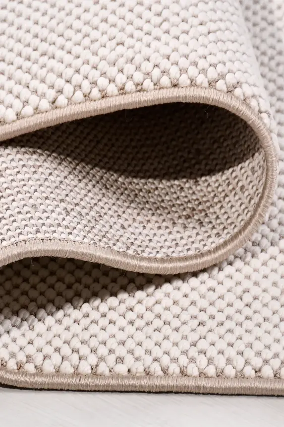 Ruvia Beyaz/Vizon Robot Süpürgeye Uyumlu Kolay Temizlenebilir Halı Oturma Odası, Koridor, Yatak Odası Halısı RP 53 - 2