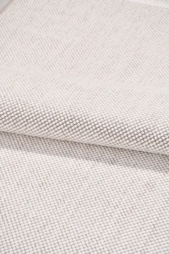 Ruvia Beyaz/Vizon Robot Süpürgeye Uyumlu Kolay Temizlenebilir Halı Oturma Odası, Koridor, Yatak Odası Halısı RP 53 - 6