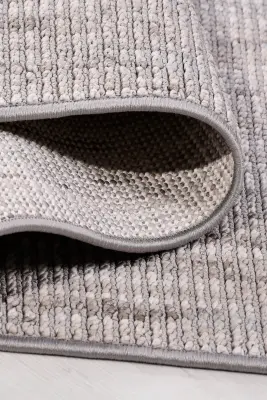 Ruvia Gri Vizon Robot Süpürgeye Uyumlu Kolay Temizlenebilir Halı Oturma Odası, Koridor, Yatak Odası Halısı RP 51 - 2