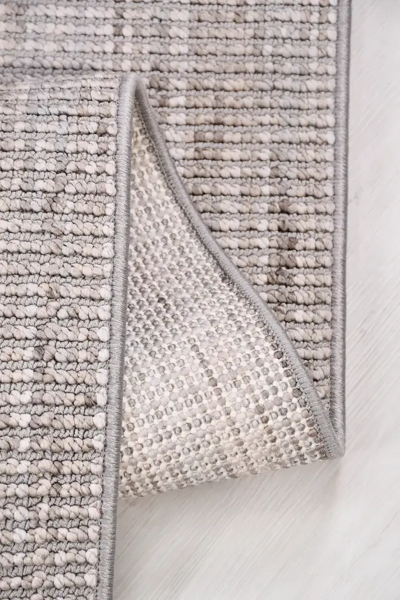 Ruvia Gri Vizon Robot Süpürgeye Uyumlu Kolay Temizlenebilir Halı Oturma Odası, Koridor, Yatak Odası Halısı RP 51 - 3