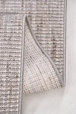 Ruvia Gri/Vizon Robot Süpürgeye Uyumlu Kolay Temizlenebilir Halı Oturma Odası, Koridor, Yatak Odası Halısı RP 51 - 2