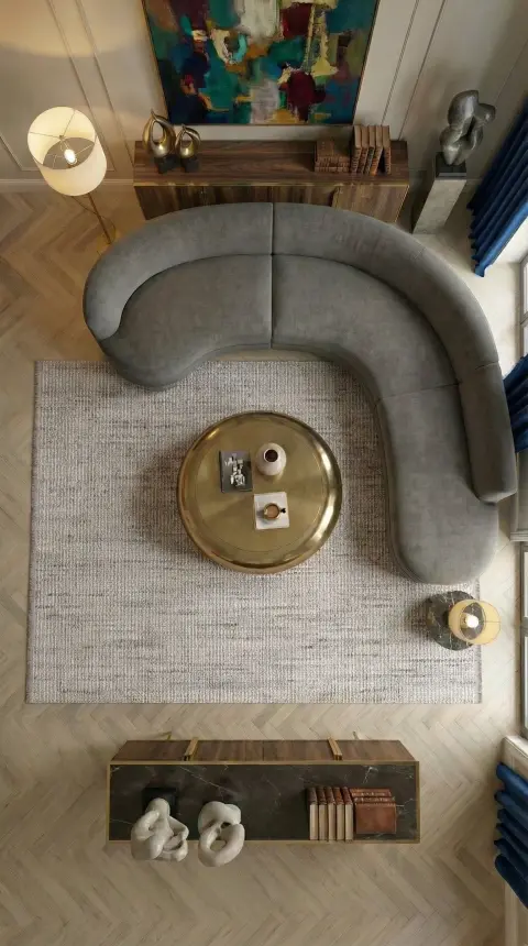 Ruvia Gri/Vizon Robot Süpürgeye Uyumlu Kolay Temizlenebilir Halı Oturma Odası, Koridor, Yatak Odası Halısı RP 51 - 4