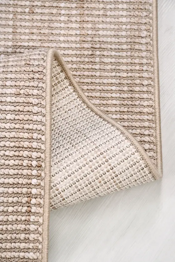 Ruvia Vizon/Krem Robot Süpürgeye Uyumlu Kolay Temizlenebilir Halı Oturma Odası, Koridor, Yatak Odası Halısı RP 52 - 7