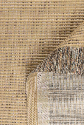 Jüt Rengi Sisal Görünümlü Yıkanabilir Kaymaz Halı Mutfak Halısı Yolluk Salon Halısı ALS 04 - 4