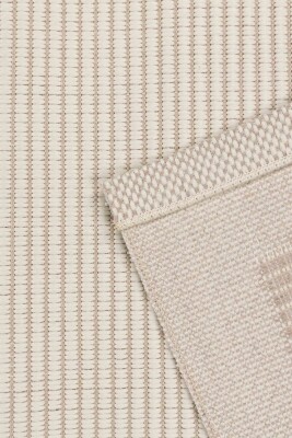 Bej Sisal Görünümlü Yıkanabilir Kaymaz Halı Mutfak Halısı Yolluk Salon Halısı ALS 05 - 4