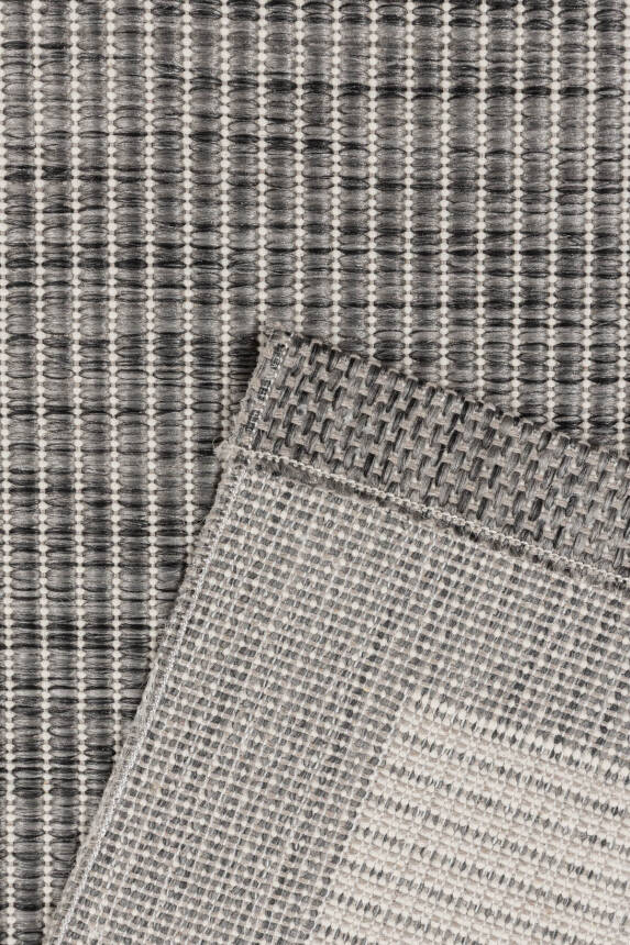 Gri Sisal Görünümlü Yıkanabilir Kaymaz Halı Mutfak Halısı Yolluk Salon Halısı ALS 07 - 5