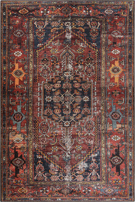 Outlet 230x230 Daire Soul Etnik Desenli Dokuma Taban Dekoratif Halı Kahverengi Halı AL-132 - 3