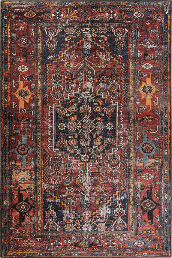 Outlet 230x230 Daire Soul Etnik Desenli Dokuma Taban Dekoratif Halı Kahverengi Halı AL-132 - 3