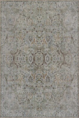 Soul Yeşil Vintage Klasik Desenli Dokuma Tabanlı Şönil Halı AL 568 - Artloop - Yeşil Halılar