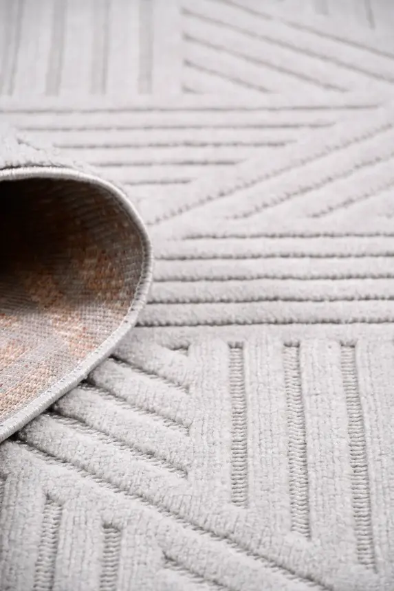 Veyla Gri Robot Süpürgeye Uyumlu Kolay Temizlenebilir Halı Salon, Oturma Odası ve Koridor Halısı RP 42 - 2