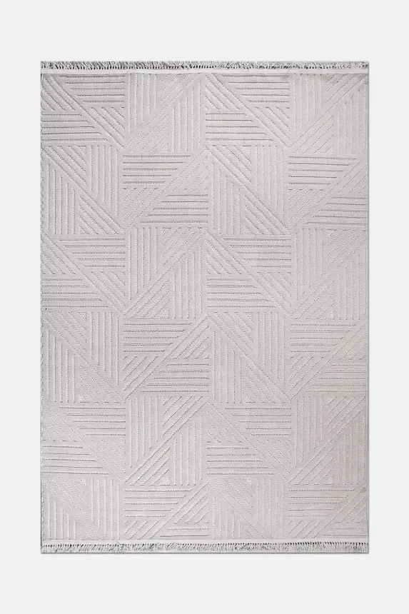 Veyla Gri Robot Süpürgeye Uyumlu Kolay Temizlenebilir Halı Salon, Oturma Odası ve Koridor Halısı RP 42 - 6