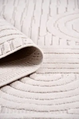 Veyla Vizon Robot Süpürgeye Uyumlu Kolay Temizlenebilir Halı Salon, Oturma Odası ve Koridor Halısı RP 43 - 3