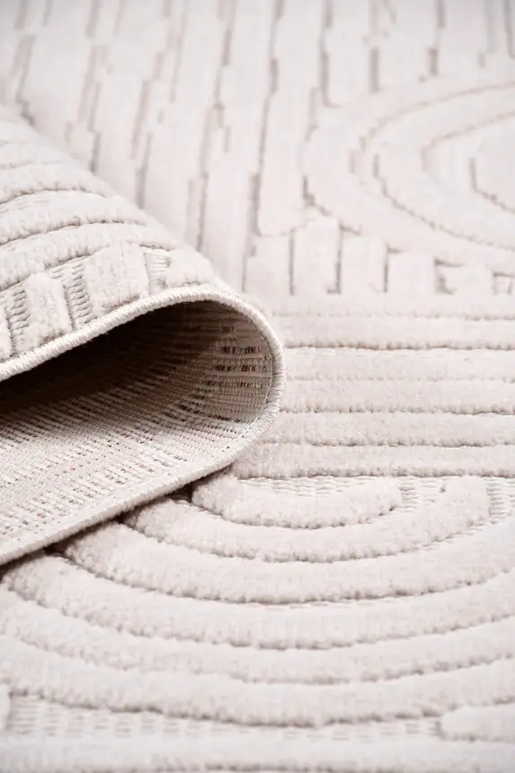 Veyla Vizon Robot Süpürgeye Uyumlu Kolay Temizlenebilir Halı Salon, Oturma Odası ve Koridor Halısı RP 43 - 3