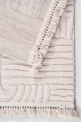 Veyla Vizon Robot Süpürgeye Uyumlu Kolay Temizlenebilir Halı Salon, Oturma Odası ve Koridor Halısı RP 43 - 7