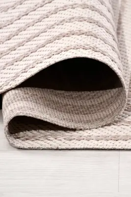 Vivo Krem Vizon Sisal Modeli Kaymaz Halı Mutfak & Koridor Halısı RP 02 - 4