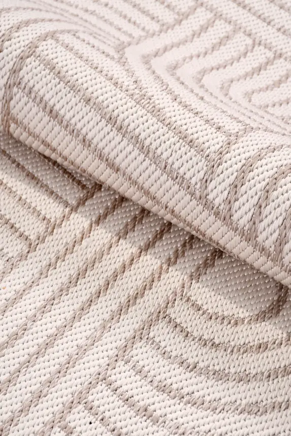 Vivo Krem Vizon Sisal Modeli Kaymaz Halı Mutfak & Koridor Halısı RP 02 - 5