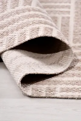 Vivo Vizon Krem Sisal Halı Yıkanabilir Kaymaz Mutfak & Koridor Halısı RP 01 - 3