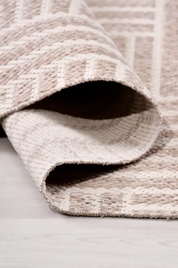 Vivo Vizon Krem Sisal Halı Yıkanabilir Kaymaz Mutfak & Koridor Halısı RP 01 - 3