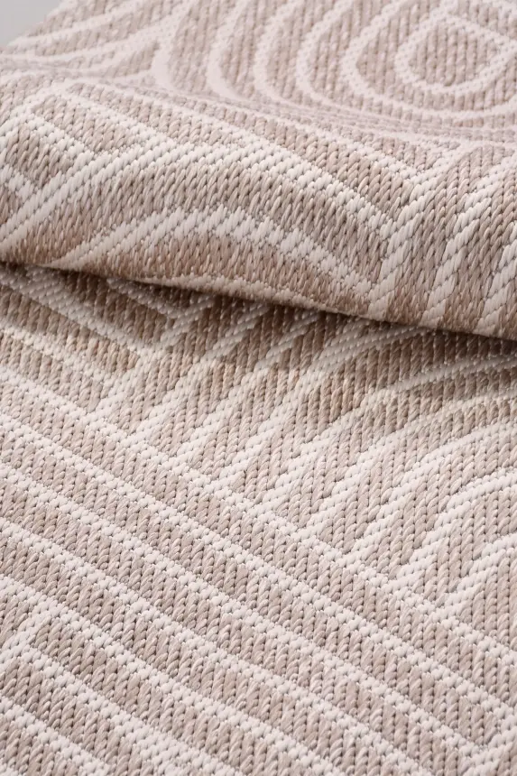 Vivo Vizon Krem Sisal Halı Yıkanabilir Kaymaz Mutfak & Koridor Halısı RP 01 - 8