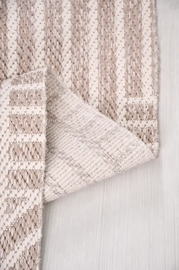 Vivo Vizon/Krem Sisal Halı Yıkanabilir Kaymaz Mutfak & Koridor Halısı RP 01 - 5