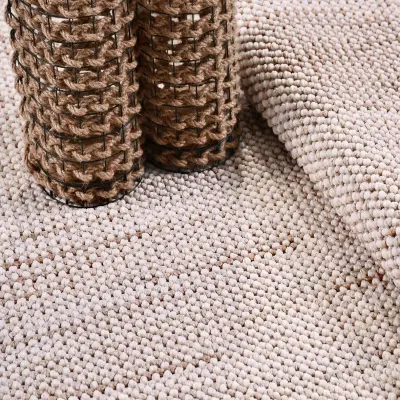 Zenit Bej Robot Süpürgeye Uyumlu Kolay Temizlenebilir Halı Salon, Oturma Odası ve Koridor Halısı RP 29 - 1