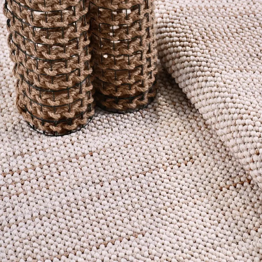 Zenit Bej Robot Süpürgeye Uyumlu Kolay Temizlenebilir Halı Salon, Oturma Odası ve Koridor Halısı RP 29 - 1