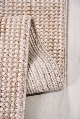 Zenit Bej Robot Süpürgeye Uyumlu Kolay Temizlenebilir Halı Salon, Oturma Odası ve Koridor Halısı RP 29 - 6