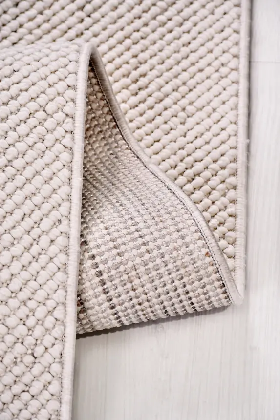 Zenit Beyaz Robot Süpürgeye Uyumlu Kolay Temizlenebilir Halı Salon, Oturma Odası ve Koridor Halısı RP 31 - 1