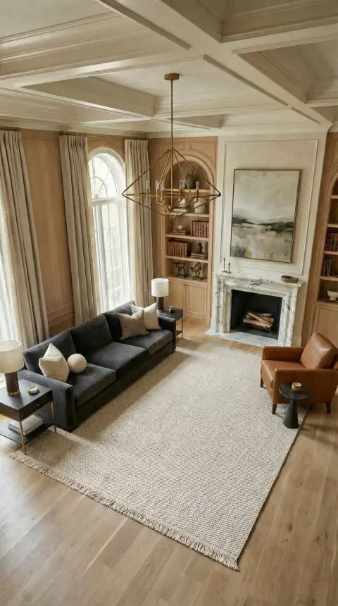 Zenit Beyaz Robot Süpürgeye Uyumlu Kolay Temizlenebilir Halı Salon, Oturma Odası ve Koridor Halısı RP 31 - 6