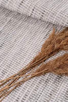 Zenit Gri Robot Süpürgeye Uyumlu Kolay Temizlenebilir Halı Salon, Oturma Odası ve Koridor Halısı RP 30 - 5