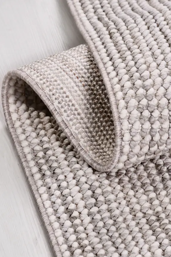 Zenit Gri Robot Süpürgeye Uyumlu Kolay Temizlenebilir Halı Salon, Oturma Odası ve Koridor Halısı RP 30 - 6