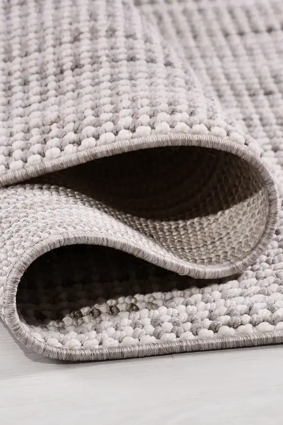 Zenit Gri Robot Süpürgeye Uyumlu Kolay Temizlenebilir Halı Salon, Oturma Odası ve Koridor Halısı RP 30 - 7